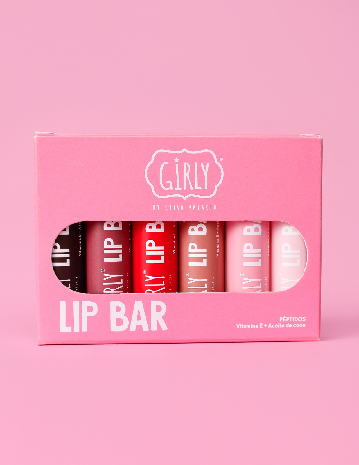 Kit x 6 Lip Bar con peptidos Girly