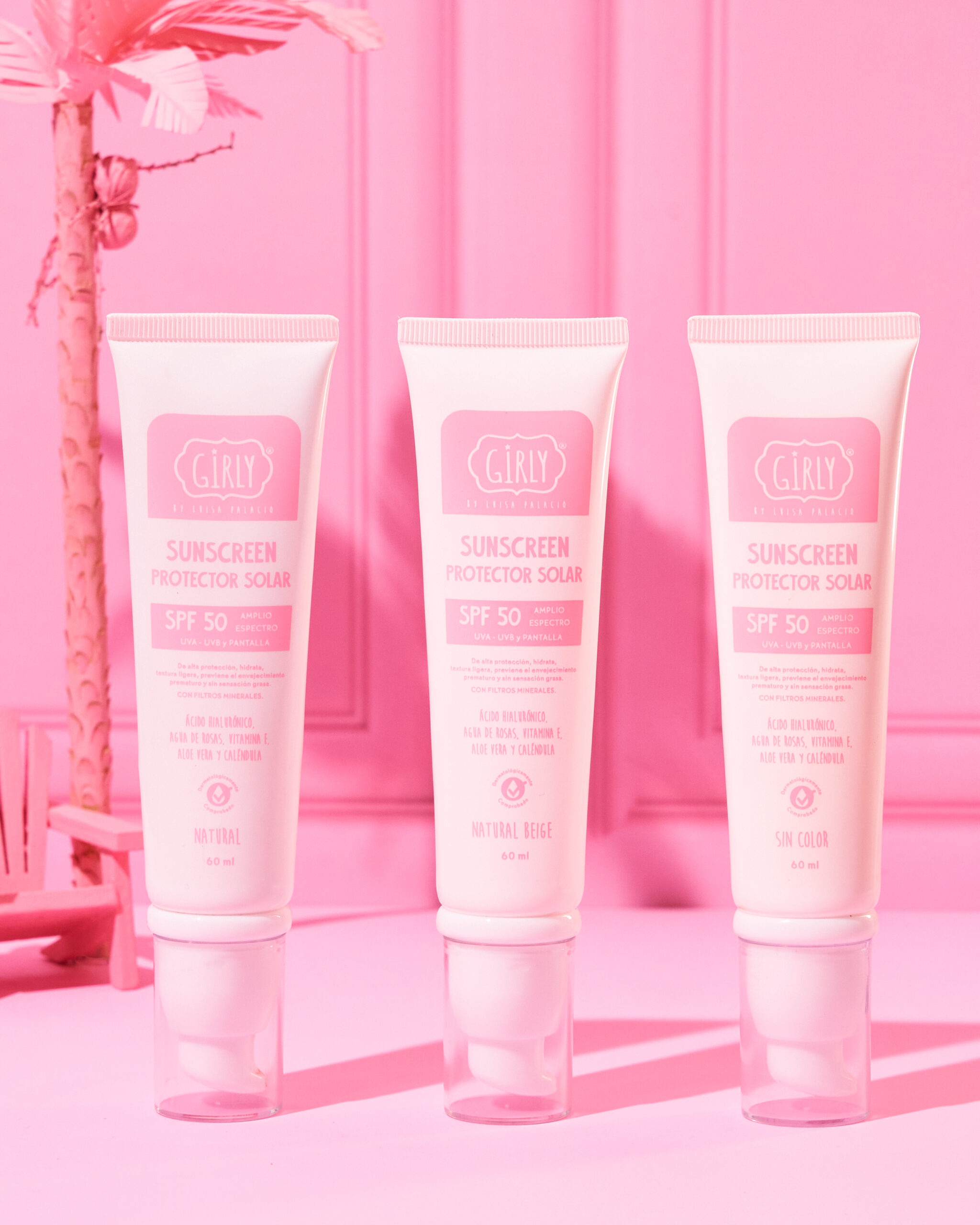 SUNSCREEN – PROTECTOR SOLAR girly natural beige SPF 50